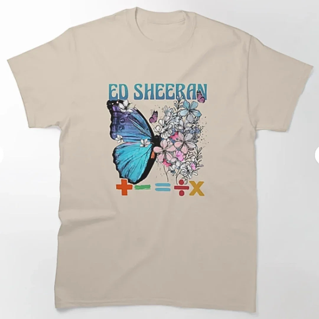 Camiseta Básica Ed Sheeran Graphic Pérola