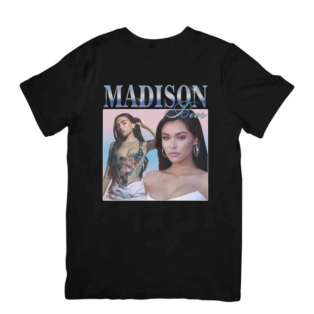 Camiseta Básica Madison Beer Graphic Preto
