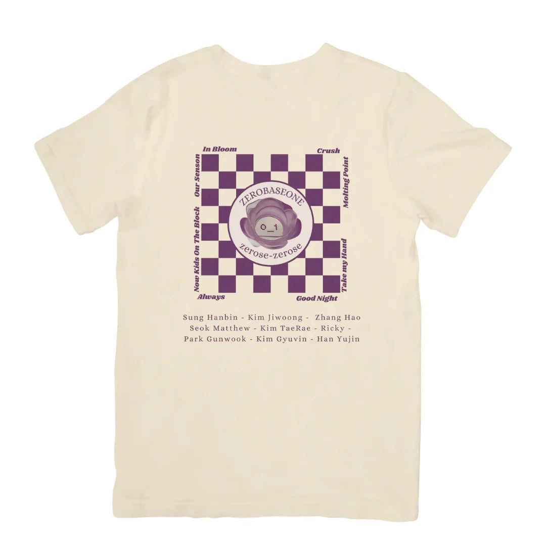 Camiseta Básica Zerobaseone Group Kpop-PEROLA