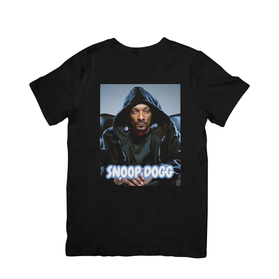 Camiseta Básica Snoop Dogg Hip-Hop Preto