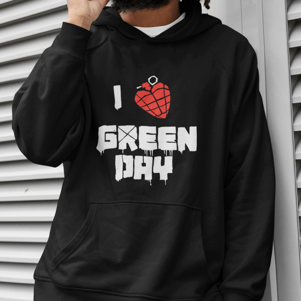 Moletom Canguru I Love Green Day