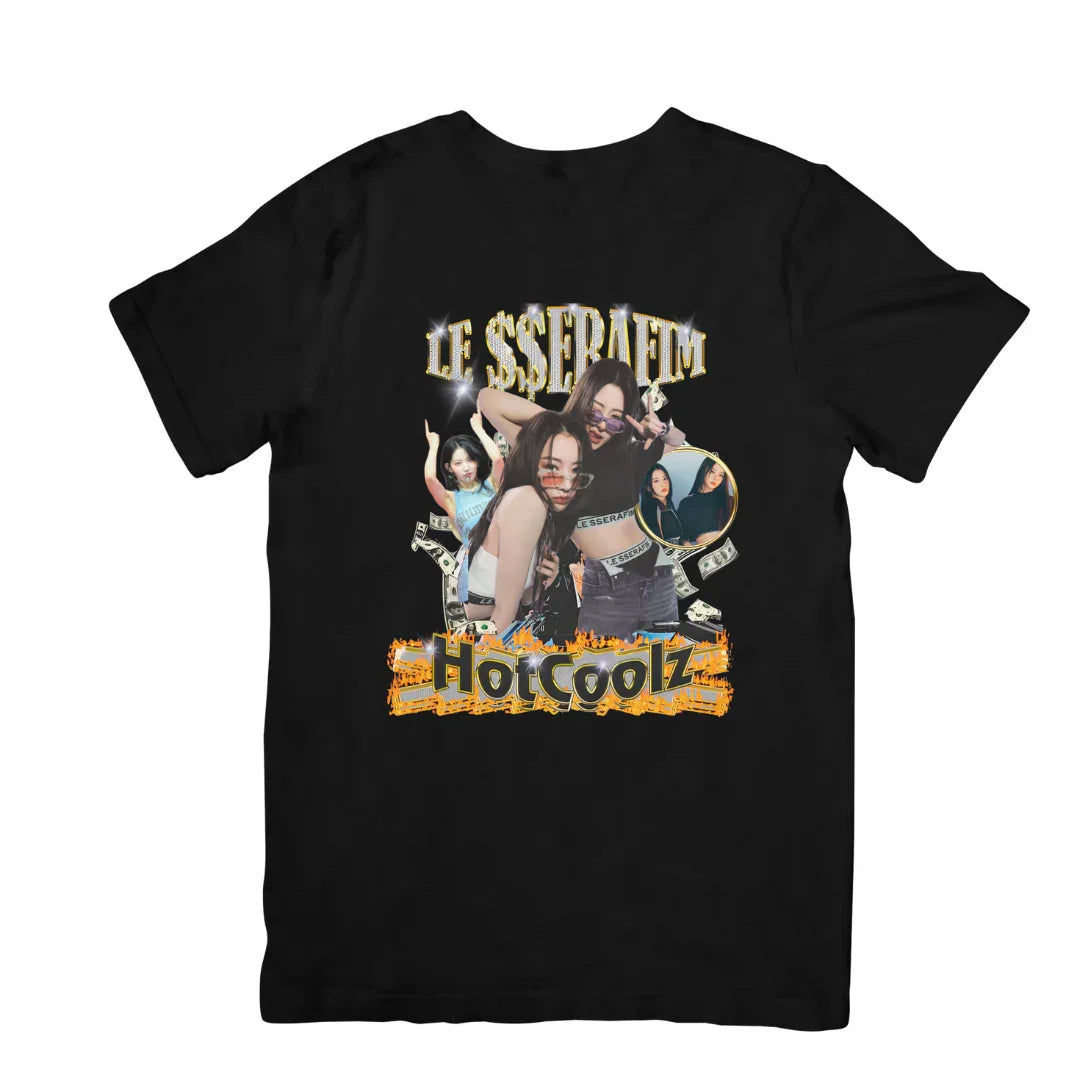 Camiseta Básica Le Sserafim Hotcoolz – Saoko