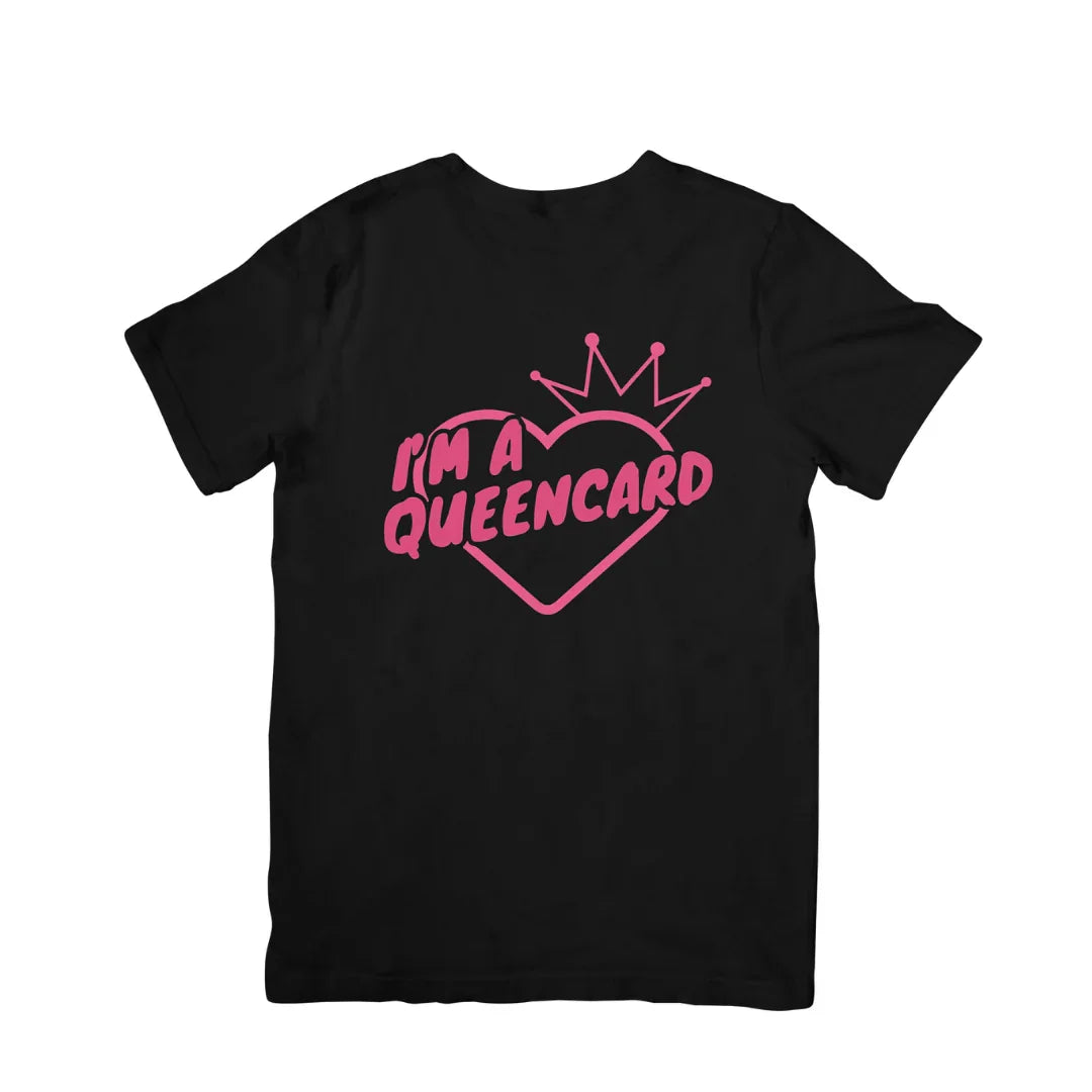 Camiseta Básica (G)i-dle I Am A Queencard - preto