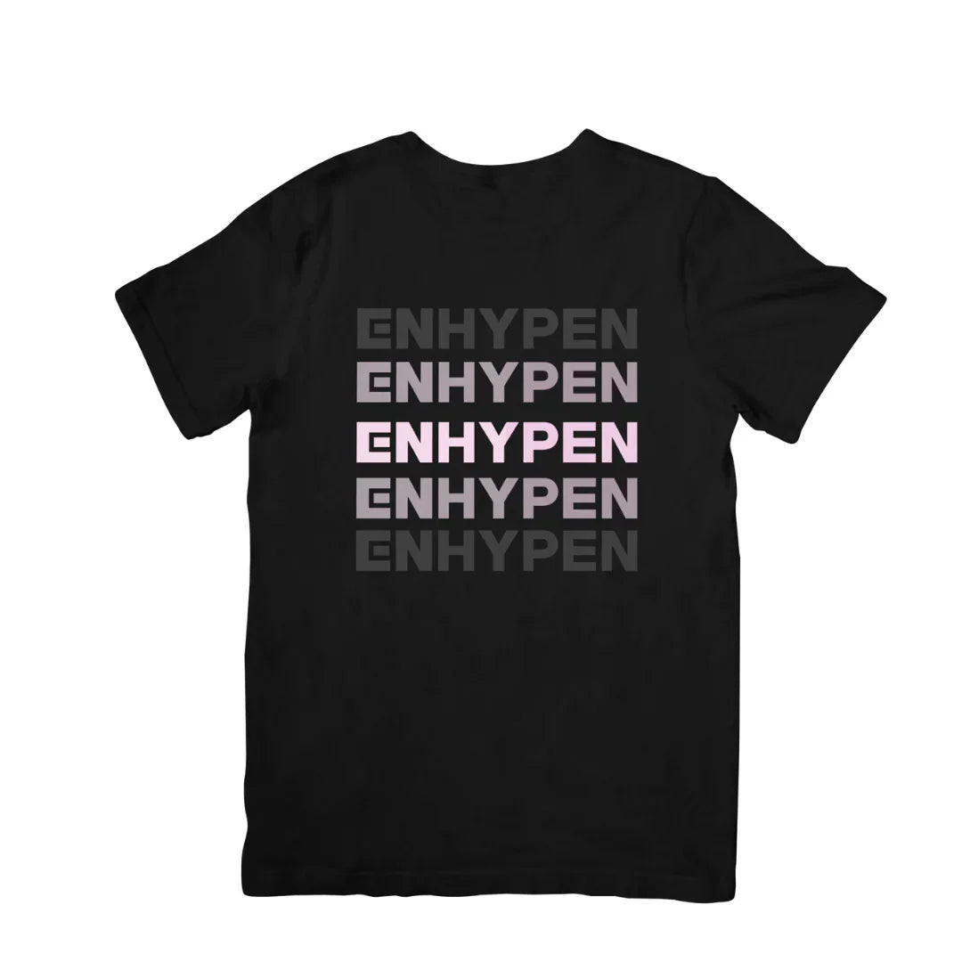 Camiseta Básica Enhypen Idol - preto