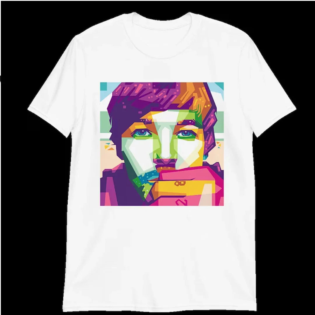 Camiseta Básica Louis Tomlinson Illustrated Branco