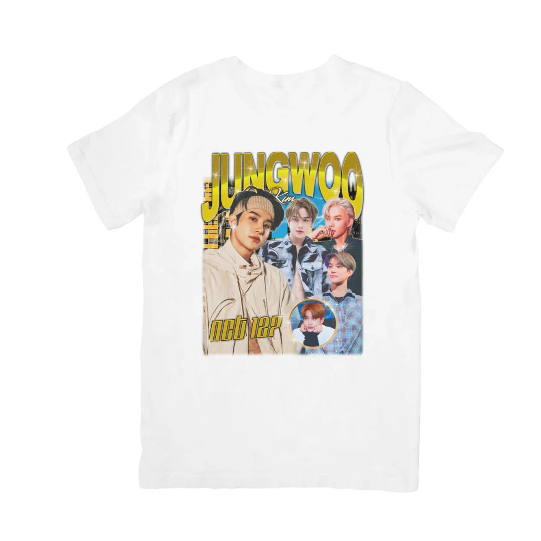 Camiseta Básica NCT 127 Jungwoo - branco