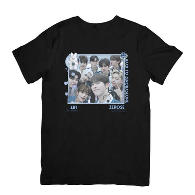 Camiseta Básica Zerobaseone Kpop Group-PRETO