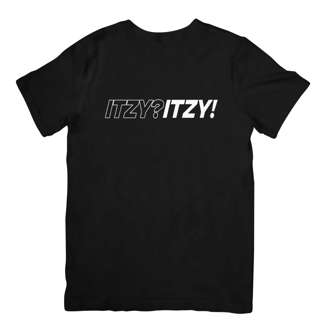 Camiseta Básica Itzy Kpop Tour Album -preto