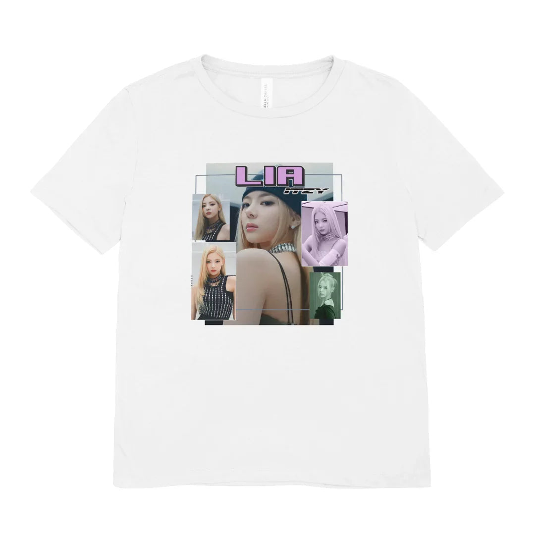 Camiseta Básica Itzy Lia Collab - branco