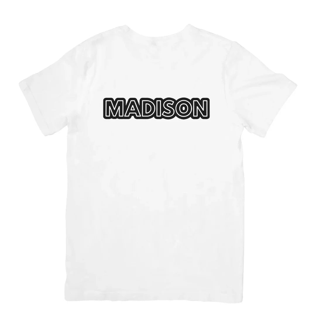 Camiseta Básica Madison Beer Logo Branco