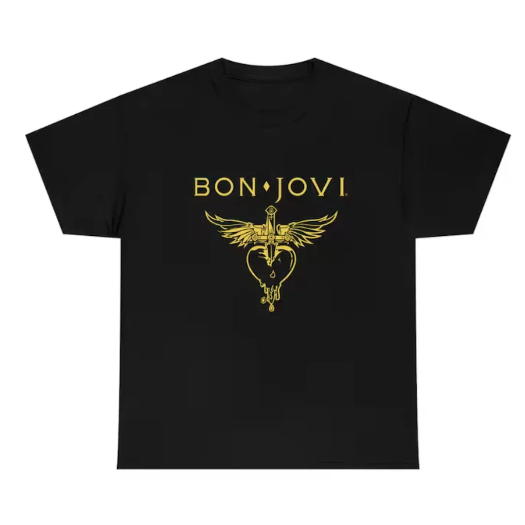 Camiseta Básica Bon Jovi Logo