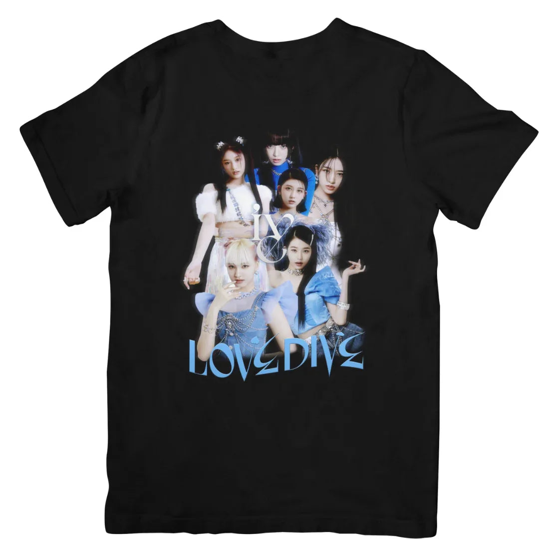 Camiseta Básica Ive Love Dive - preto