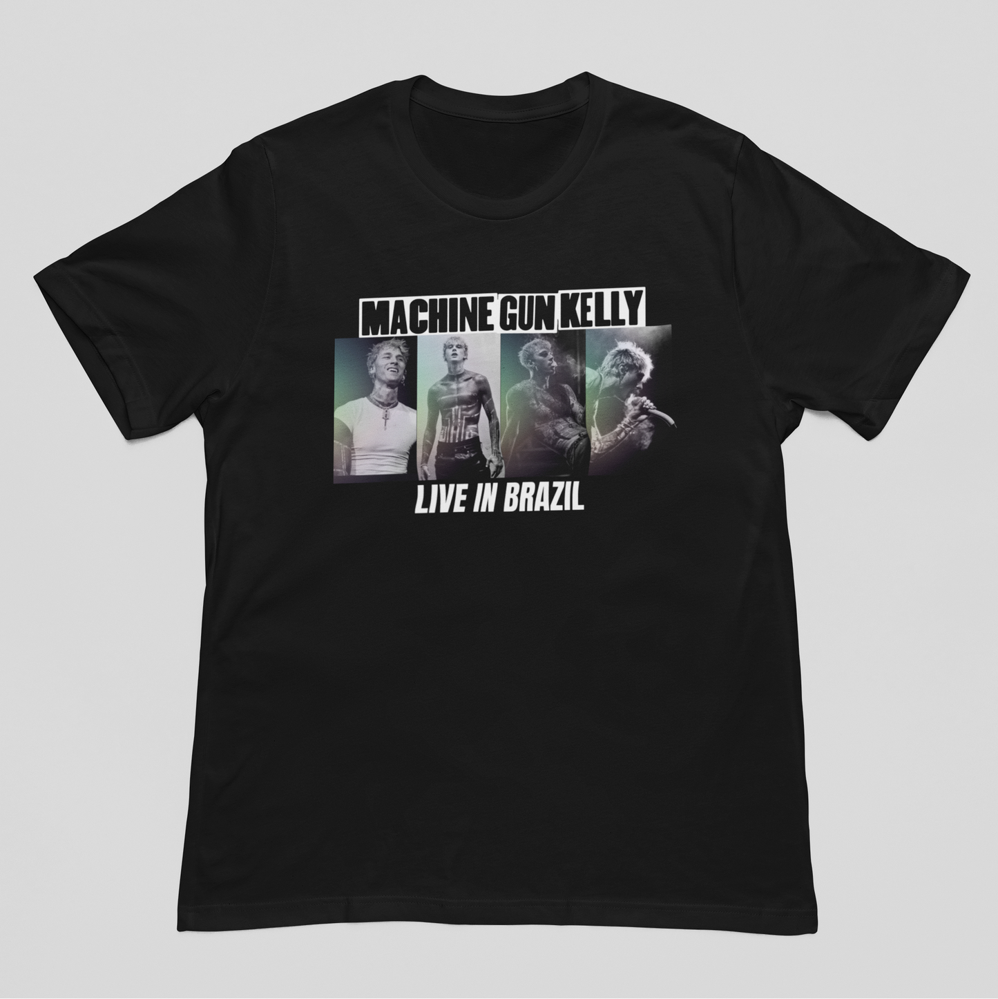 Camiseta Básica Machine Gun Kelly Collage