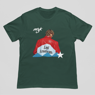 Camiseta Básica Machine Gun Kelly Lost Americana Photo