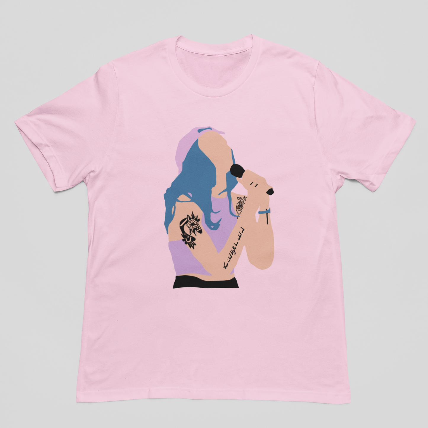 Camiseta Básica Halsey Illustrated