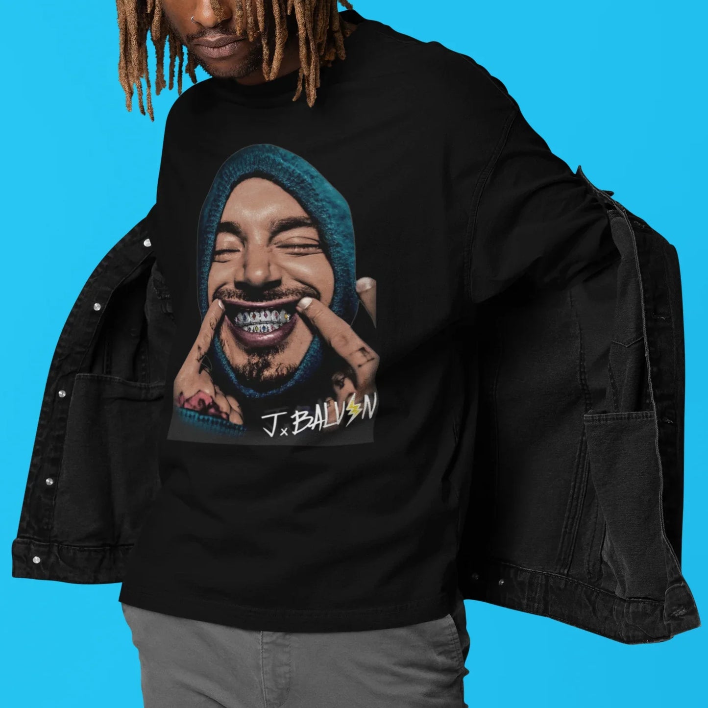 Camiseta Básica J Balvin Face
