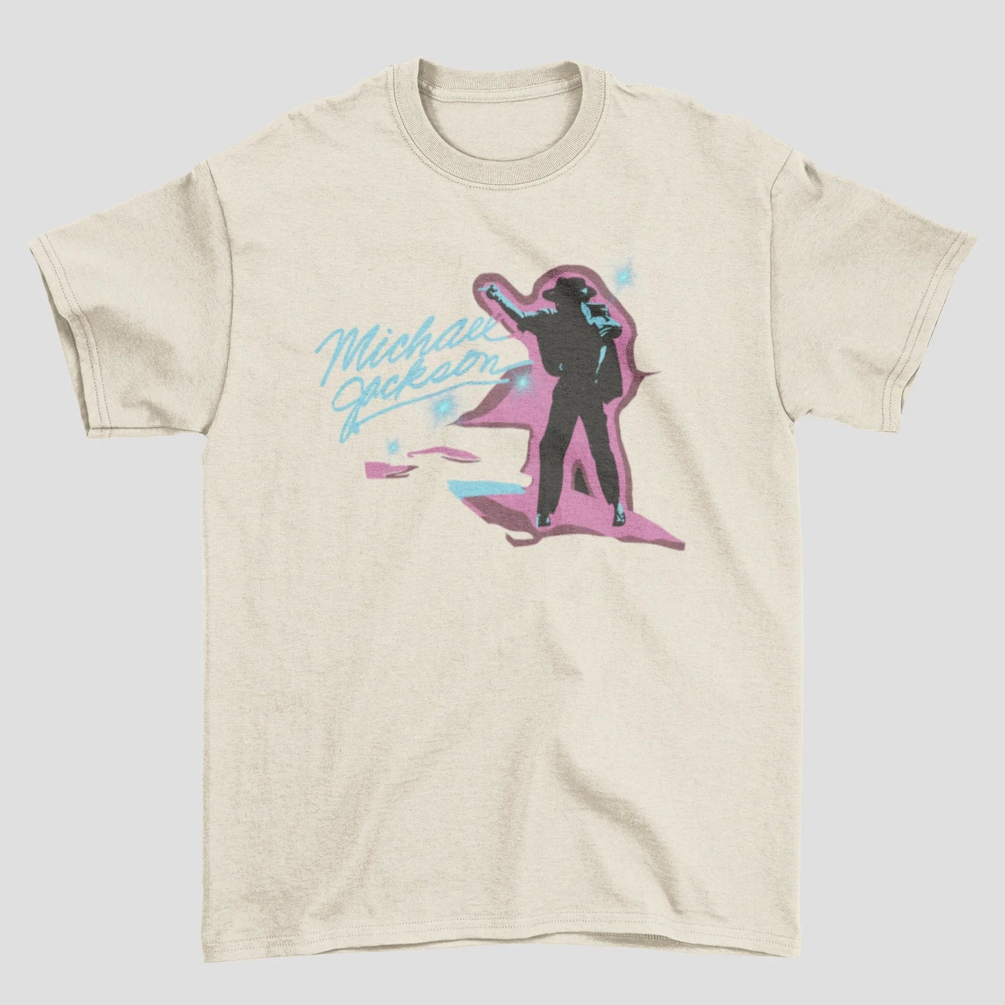 Camiseta Básica Michael Jackson Neon Band