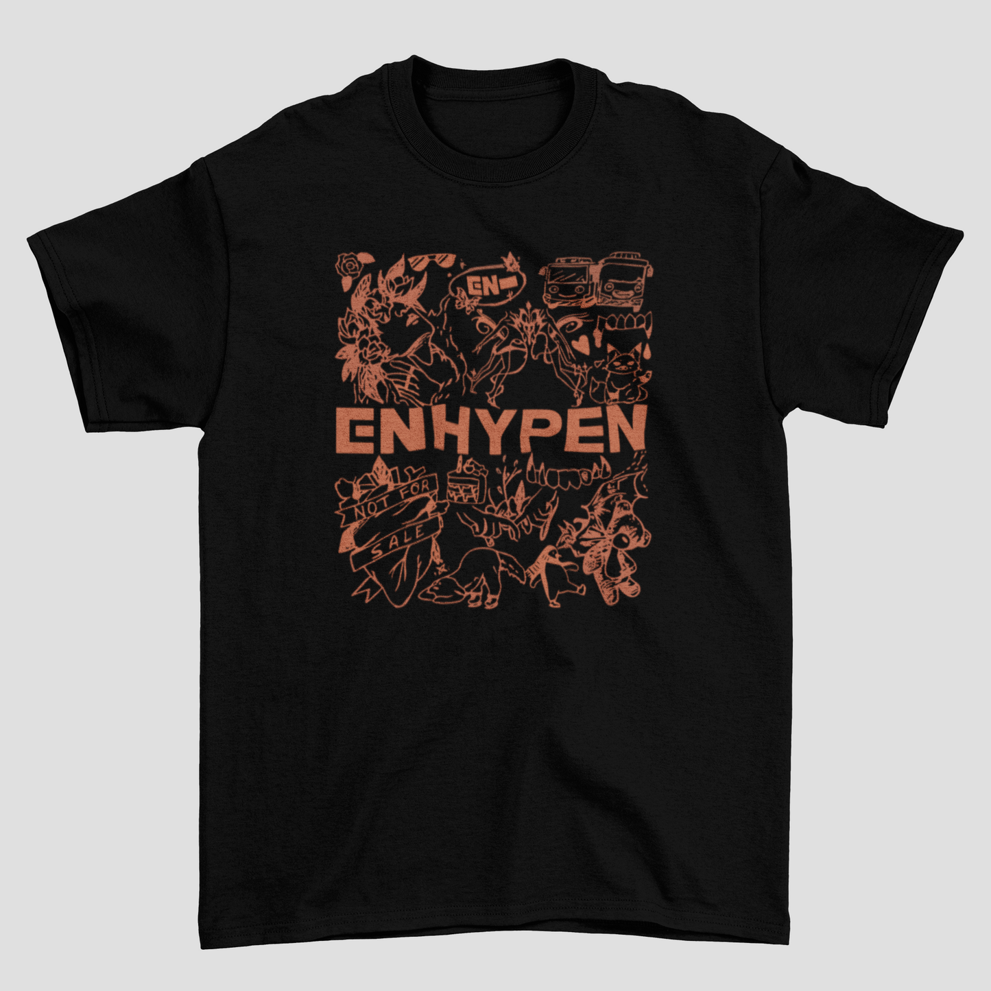 Camiseta Básica Enhypen Vintage