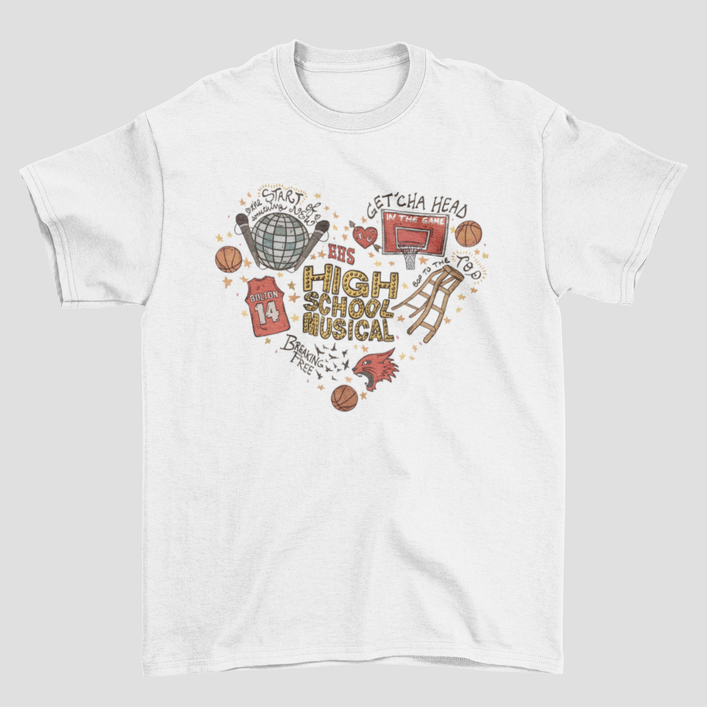 Camiseta Básica High School Musical Illustrated
