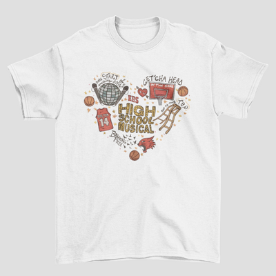 Camiseta Básica High School Musical Illustrated