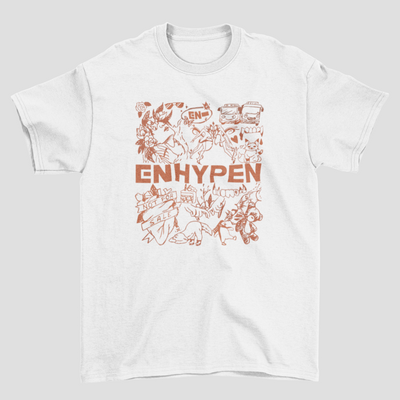 Camiseta Básica Enhypen Vintage