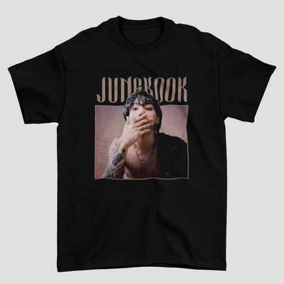 Camiseta Básica BTS Jungkook Graphic Vintage