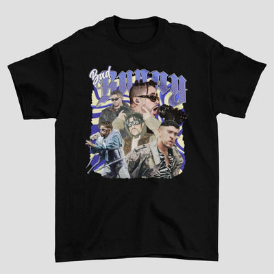 Camiseta Básica Bad Bunny Abstract