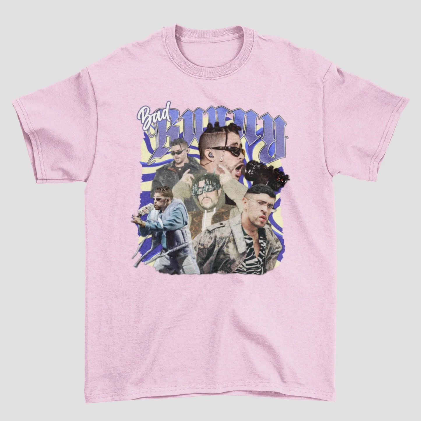 Camiseta Básica Bad Bunny Abstract