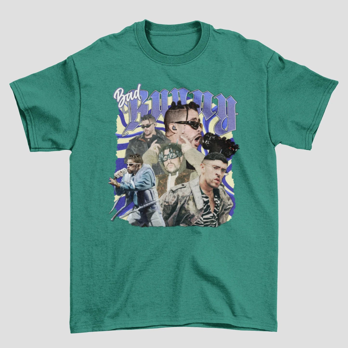Camiseta Básica Bad Bunny Abstract