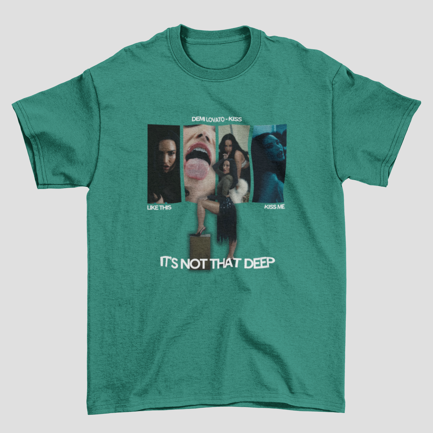 Camiseta Básica Demi Lovato Kiss INTD