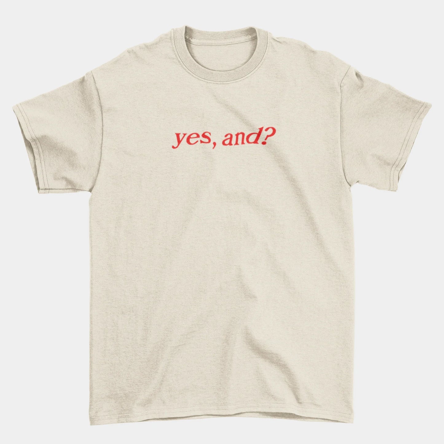 Camiseta Básica Ariana Grande Yes, And ? Letter