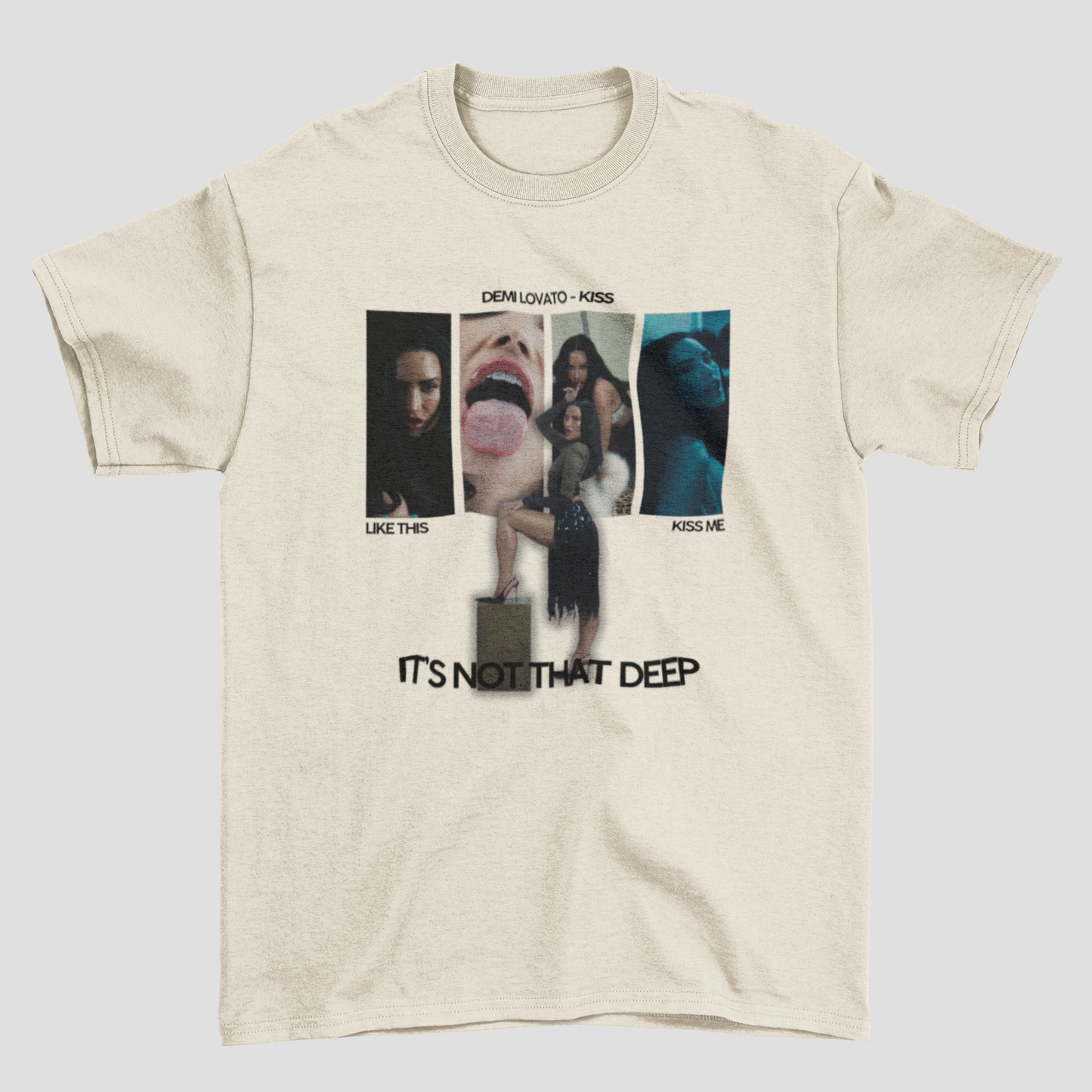 Camiseta Básica Demi Lovato Kiss INTD