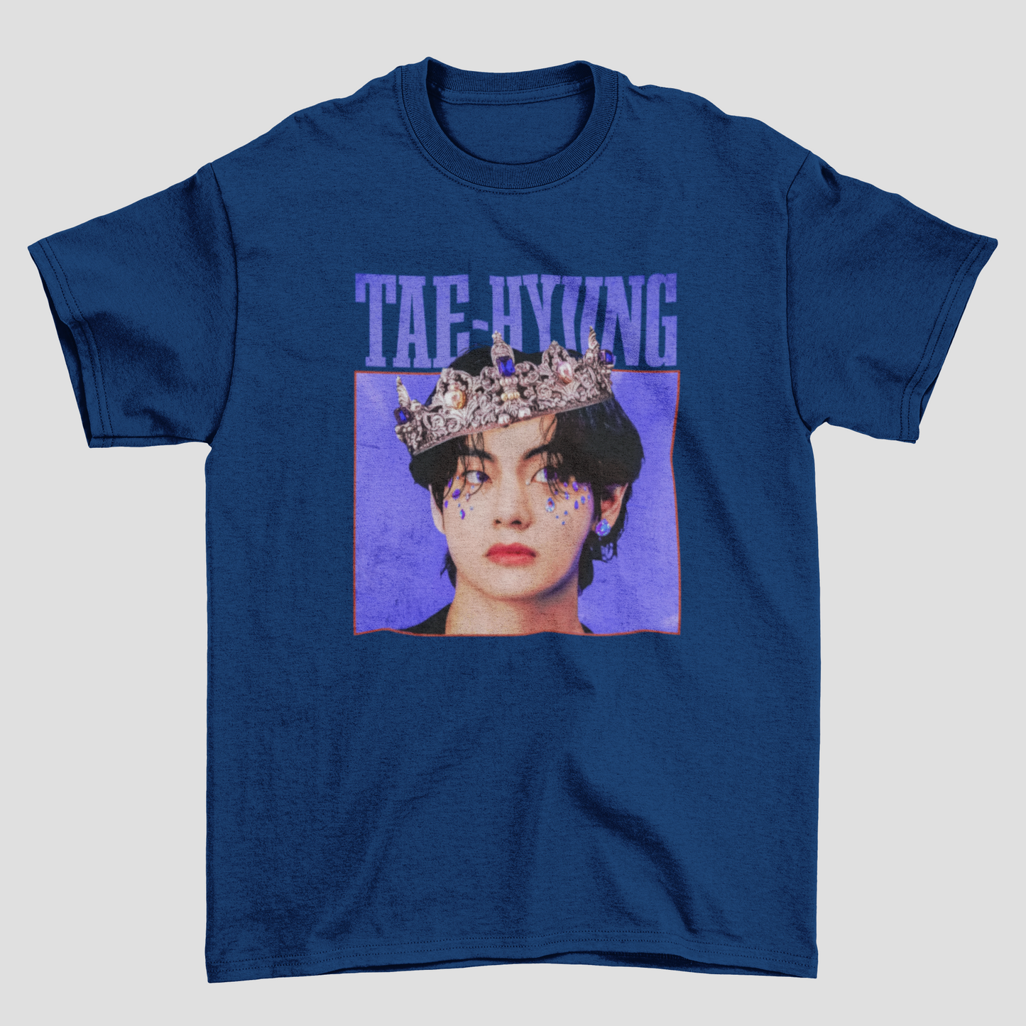 Camiseta Básica BTS Tae-Hyung Graphic Vintage