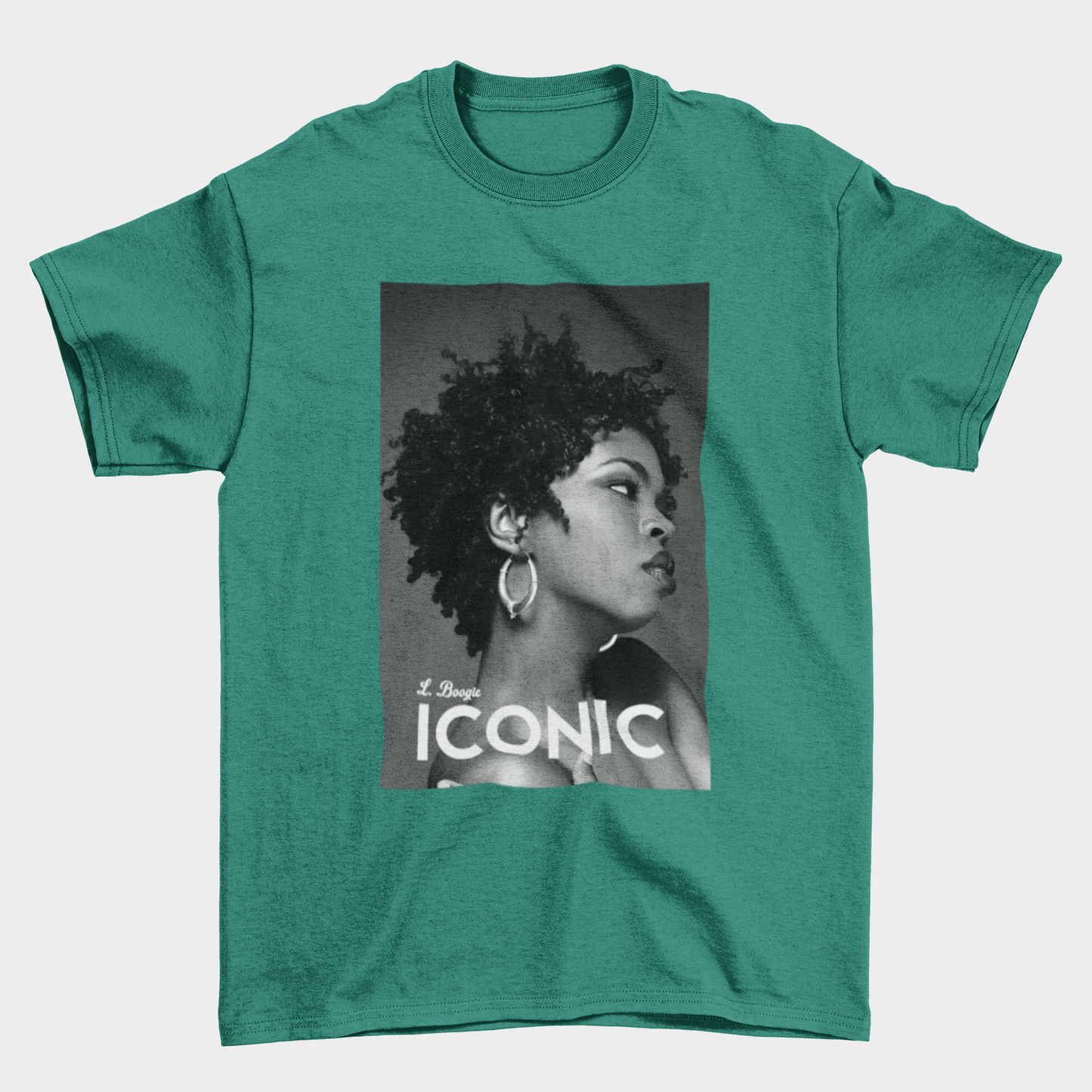 Camiseta Básica Lauryn Hill P&B