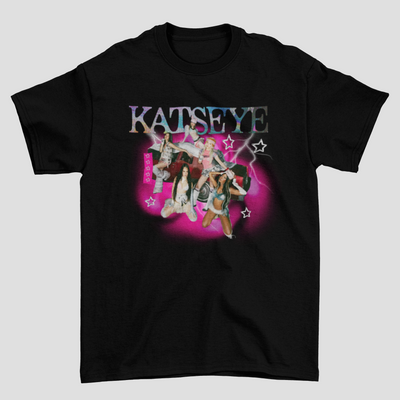 Camiseta Básica Katseye Group Pinky Up