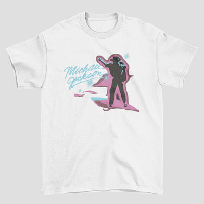 Camiseta Básica Michael Jackson Neon Band