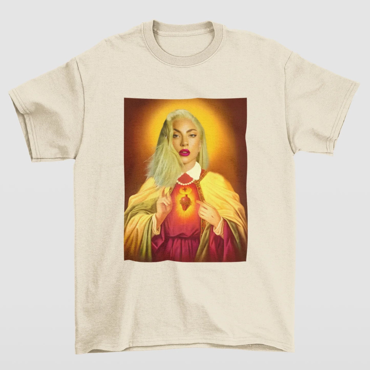 Camiseta Básica Lady Gaga Funny Meme