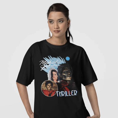 Camiseta Básica Michael Jackson Thriller Design