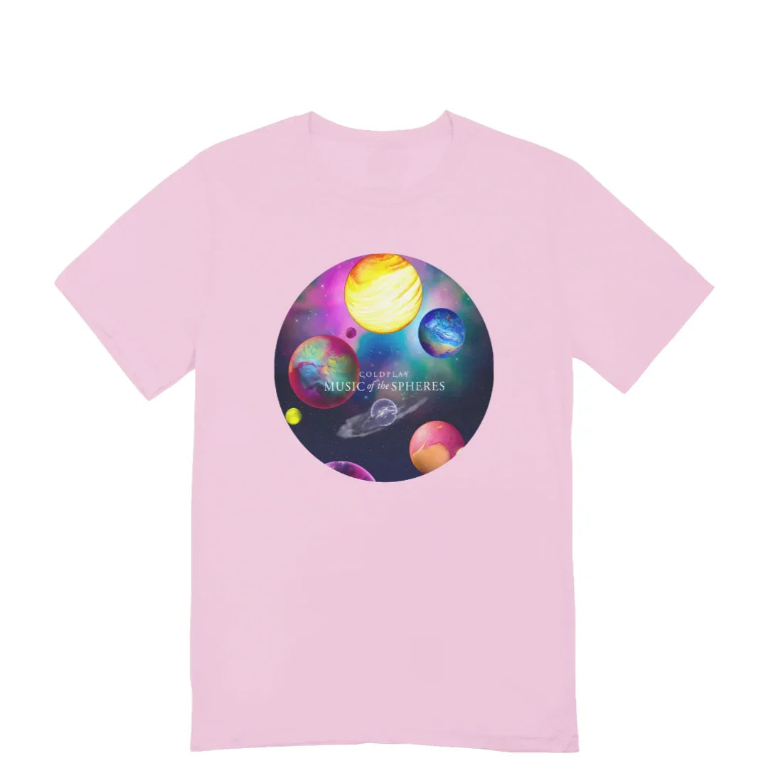 Camiseta Básica Coldplay Music Of The Spheres-ROSA-BEBÊ