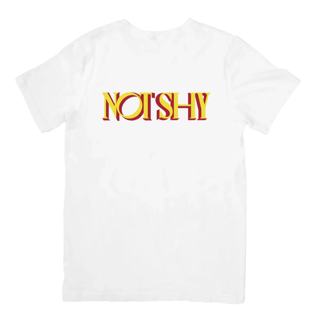 Camiseta Básica Itzy Not Shy - branco