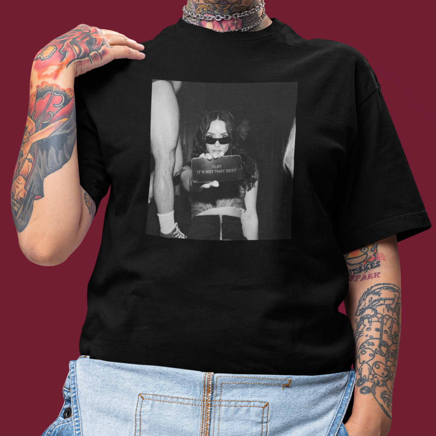 Camiseta Básica Demi Lovato Play P&B