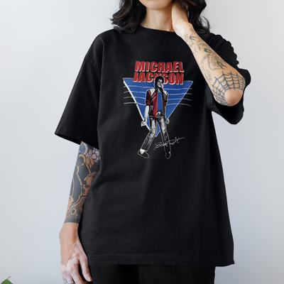 Camiseta Básica Michael Jackson Beat It Graphic