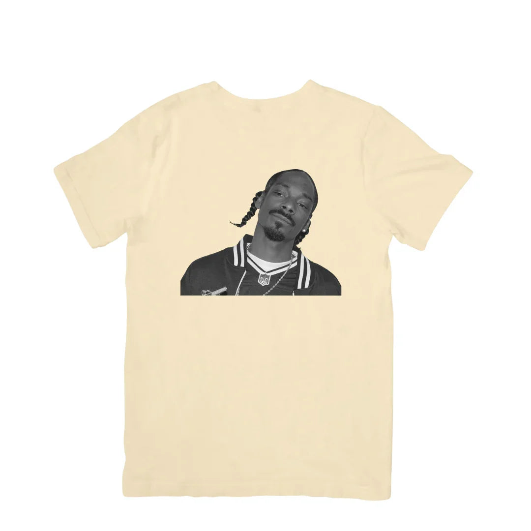 Camiseta Básica Snoop Dogg Photo P&B Retro Pérola