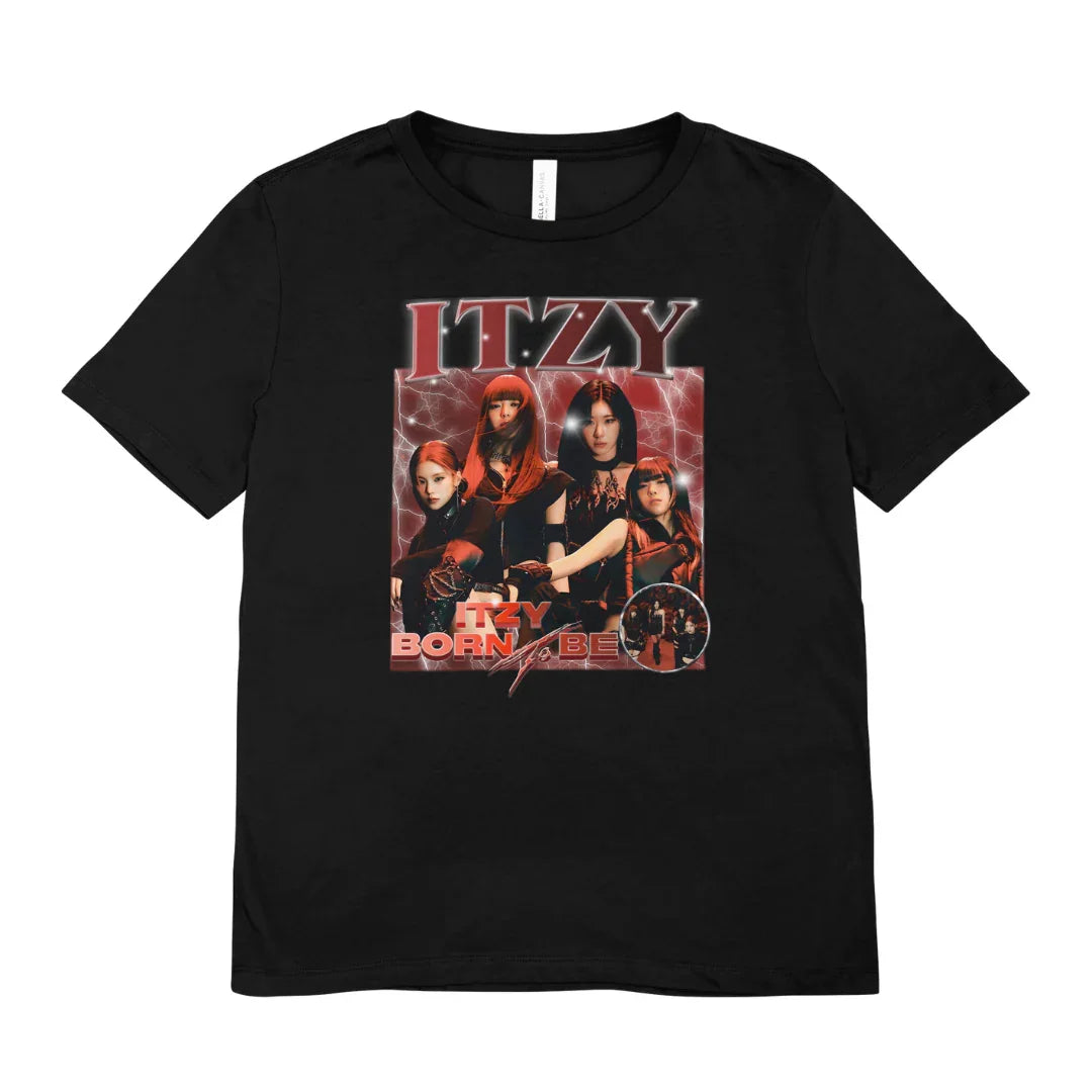Camiseta Básica Itzy Red Graphic - preto