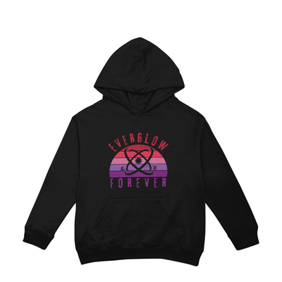 Moletom Canguru Everglow Retro Sunset - preto