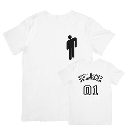 Camiseta Básica Billie Eilish Team Eilish - Branco