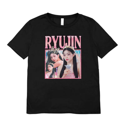 Camiseta Básica Itzy Ryujin - preto