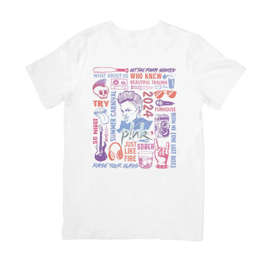 Camiseta Básica P!nk Setlist