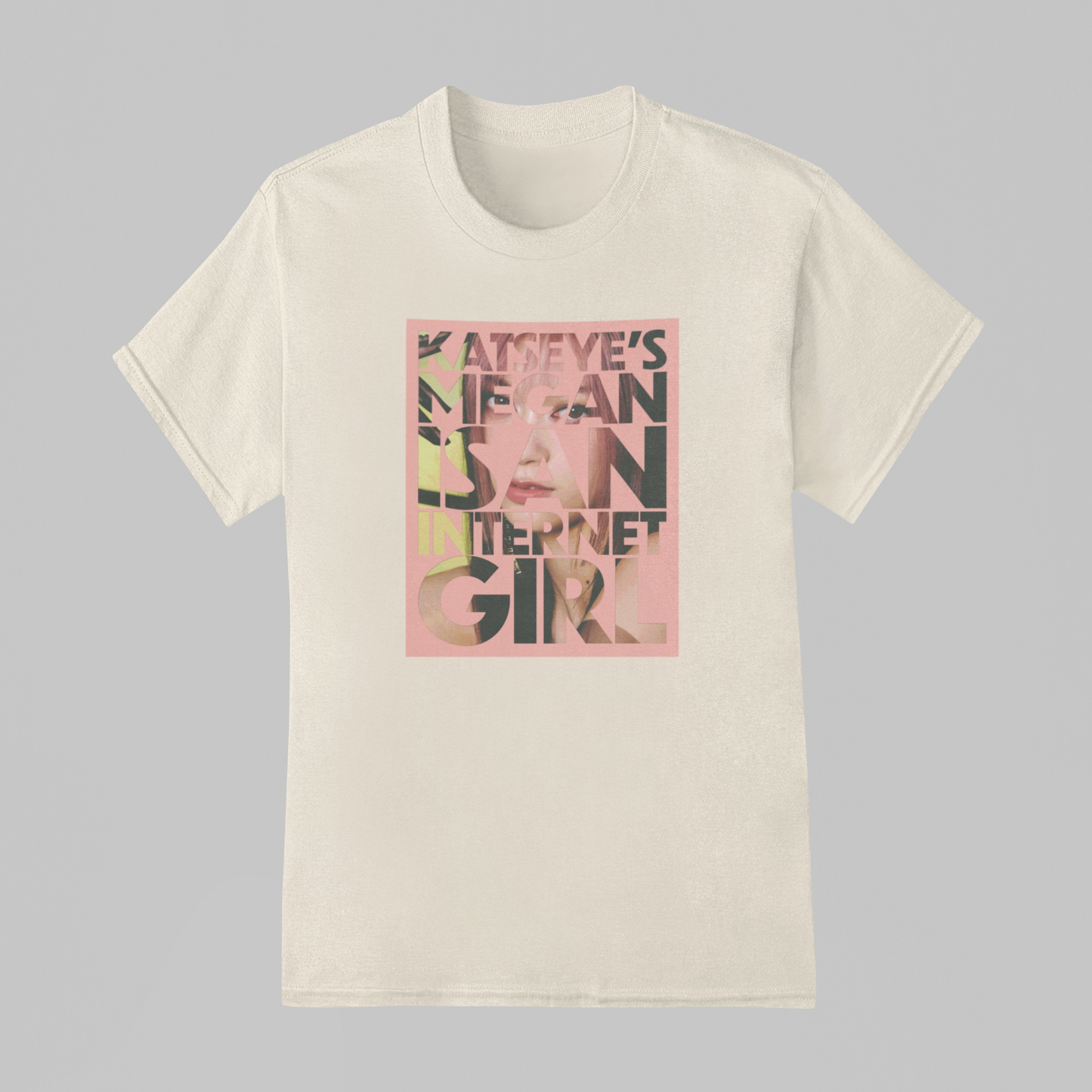 Camiseta Básica Katseye Megan Internet Girl