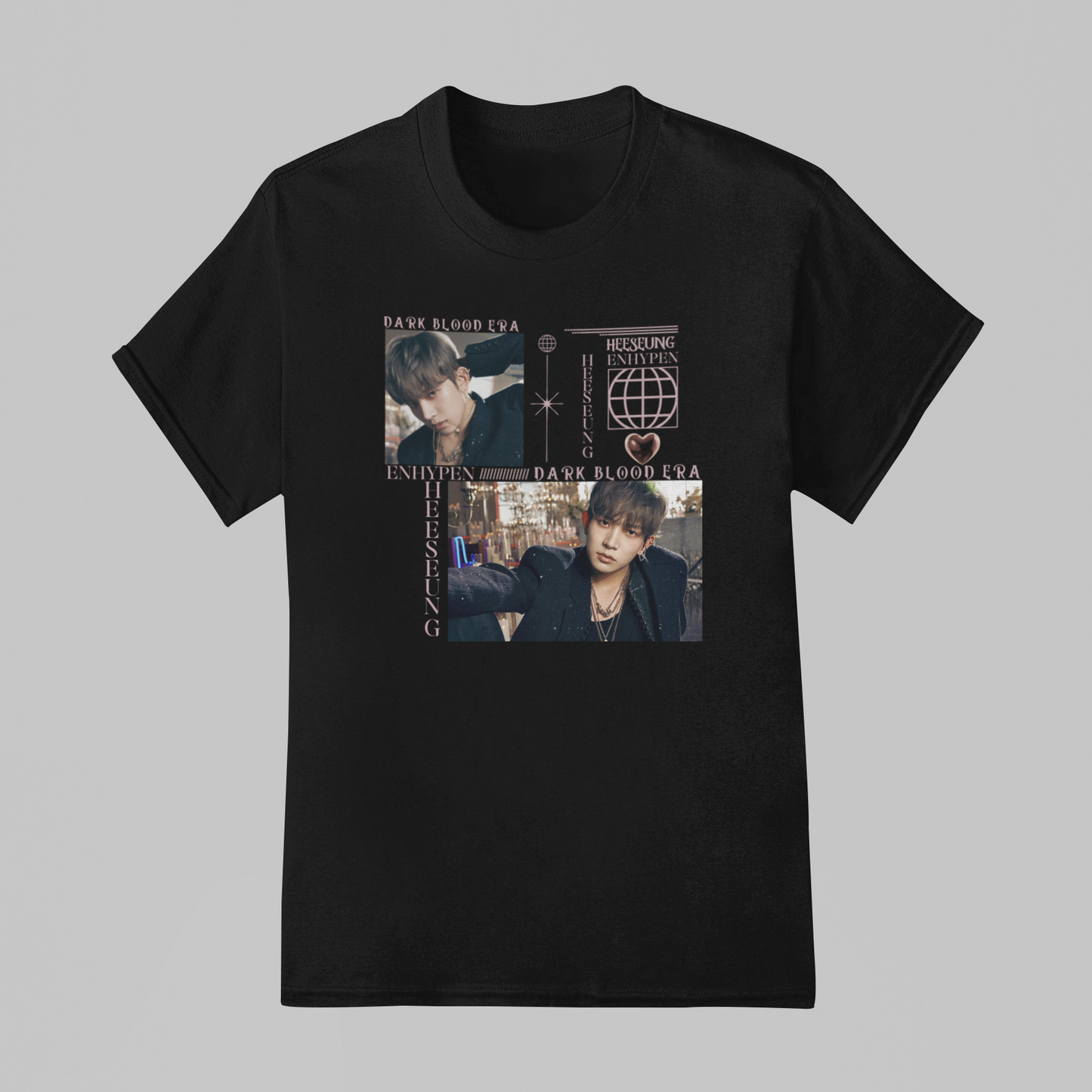Camiseta Básica Enhypen Heeseung Dark Blood Era